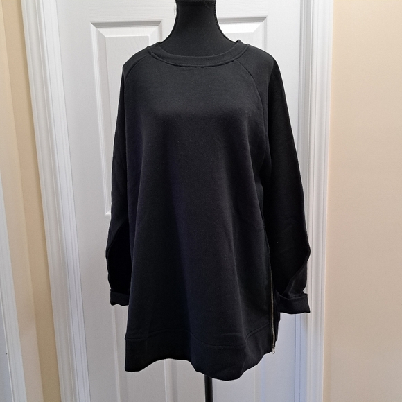 Parasuco Maternity Sweatshirt Black Crewneck Women's XXL - Picture 2 of 14